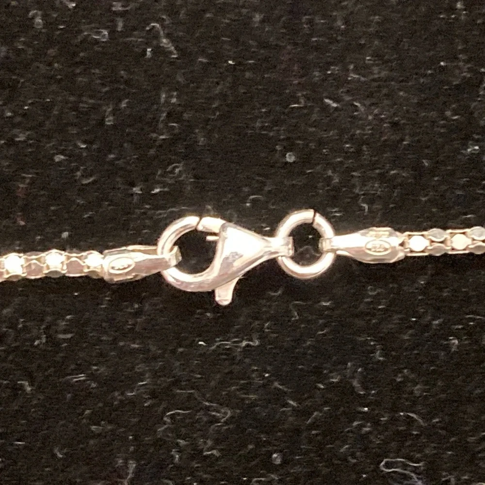 Sterling Silver Moonstone Cross Necklace - Picture 6 of 6
